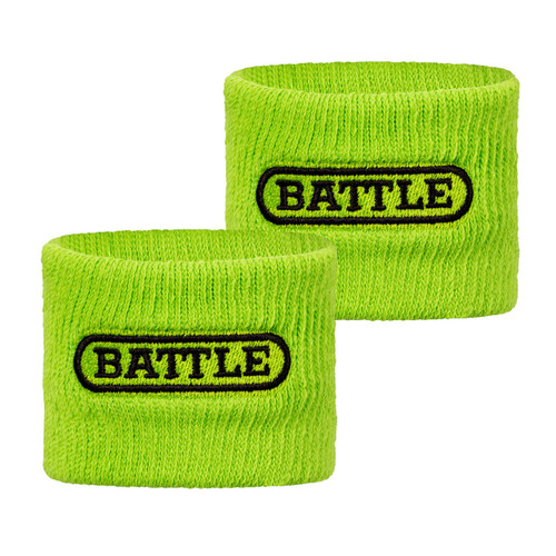 Vist Large View of Product Image Which is Battle Sports Wristbands Lime 2pk #20AC300004