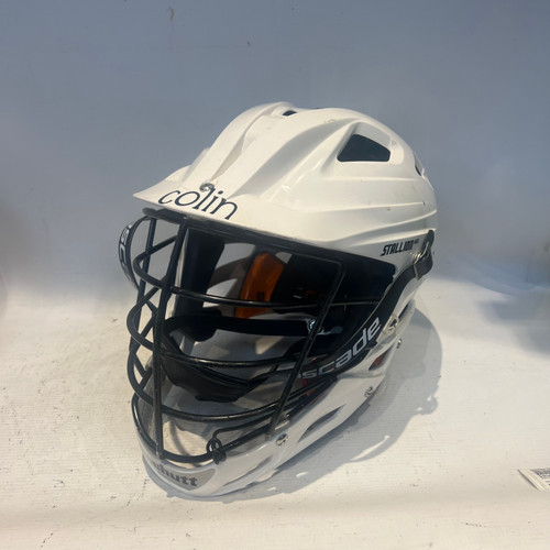 Vist Large View of Product Image Which is Used Schutt STALLION 600 Lacrosse Helmet White One Size