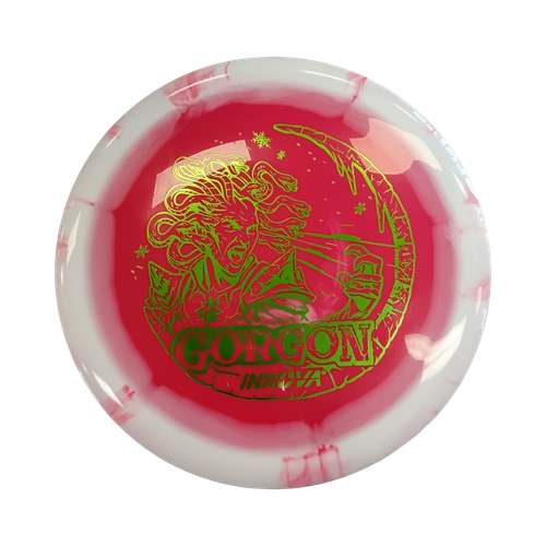 Vist Large View of Product Image Which is New Innova HALO STAR GORGON HOLIDAY 2025 Disc Golf Driver Red 168g