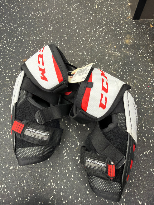 Vist Large View of Product Image Which is Used CCM JETSPEED EXTRA PLUS Junior Elbow Pads LG