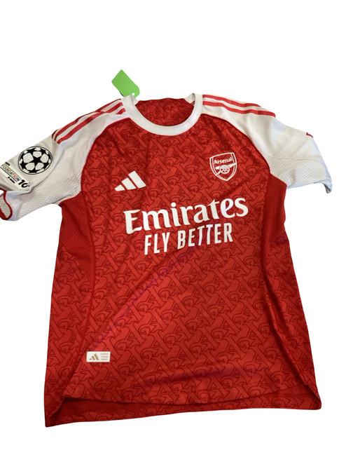 Vist Large View of Product Image Which is Used Adidas EMIRATES FLY BETTER ARSENAL S.S. Spirit Wear Y Red LG