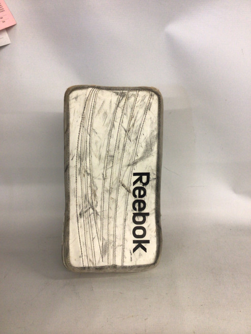 Vist Large View of Product Image Which is Used Reebok 18K Junior Goalie Blocker White