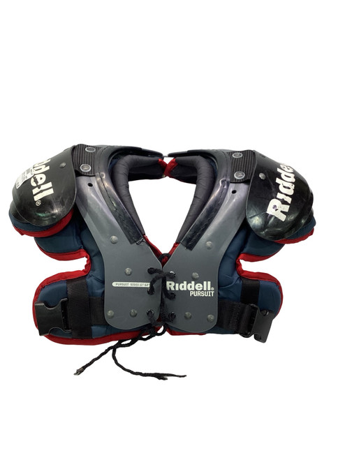 Vist Large View of Product Image Which is Used Riddell PURSUIT YTH SHOULDER PADS FB Shoulder Pads Black SM