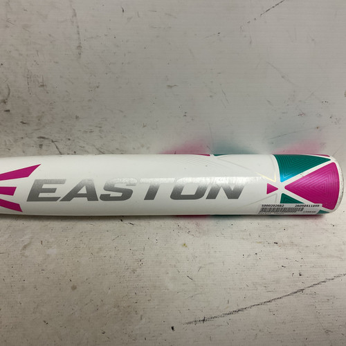 Vist Large View of Product Image Which is Used Easton Topaz FP18TPZ Fastpitch Bat White And Pink 30"