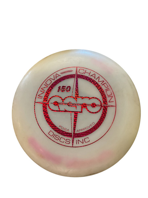 Vist Large View of Product Image Which is Used Innova AERO Disc Golf Putter White