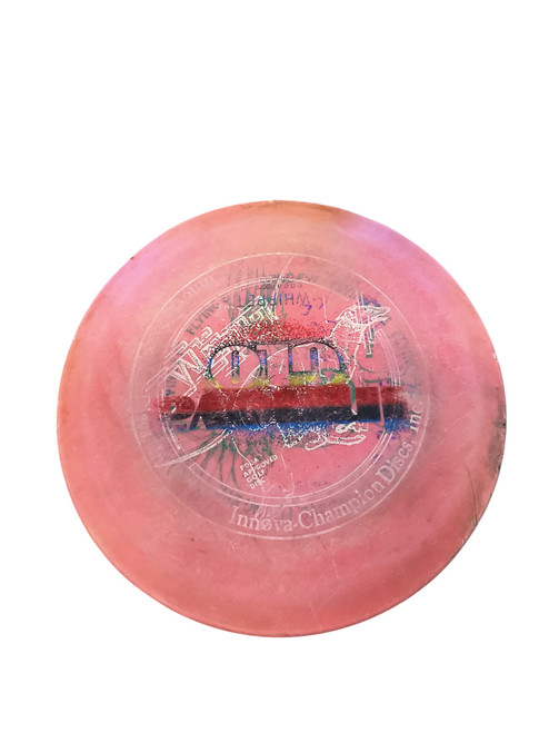 Vist Large View of Product Image Which is Used Innova FACTORY 2ND Disc Golf Driver Pink