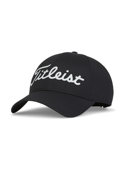 Vist Large View of Product Image Which is New Titleist Players Tech Hat BLK/WHT