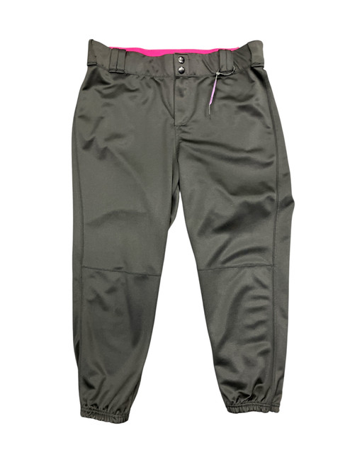Vist Large View of Product Image Which is Used Alleson SOFT BALL PANTS BB/SB Pant Womens Black XL