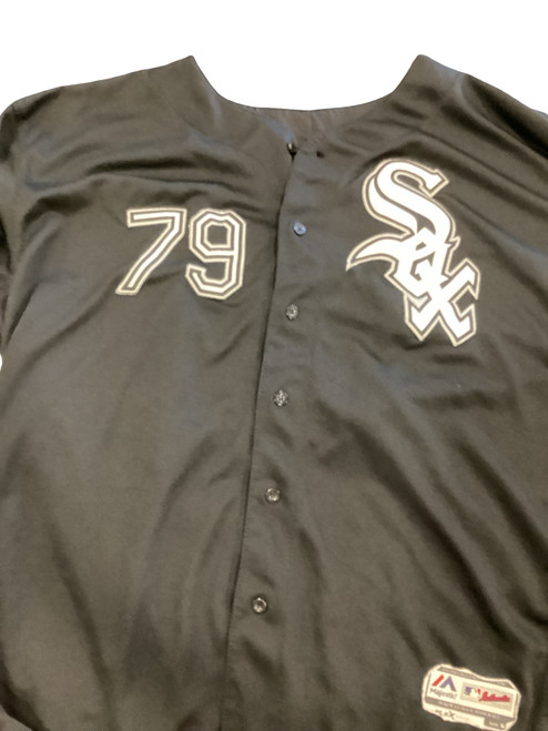Vist Large View of Product Image Which is Used Majestic WHITE SOX ABREU 79 BB/SB Jersey Black XL