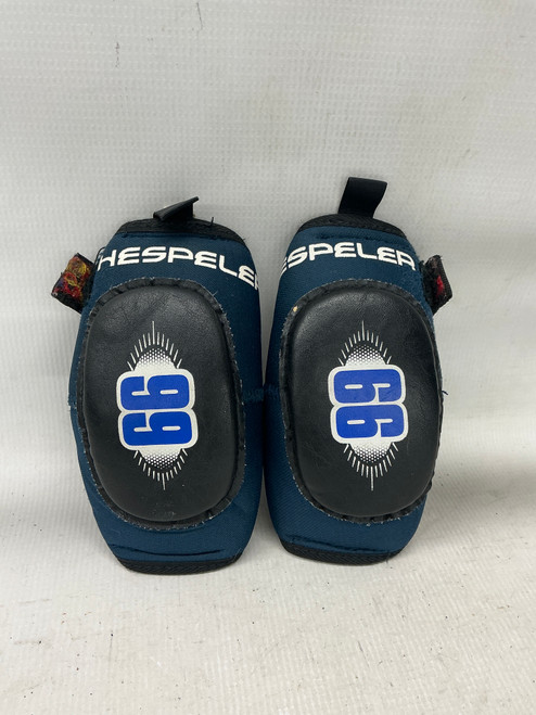 Vist Large View of Product Image Which is Used Hespeler 99 Junior Elbow Pads Navy Blue LG