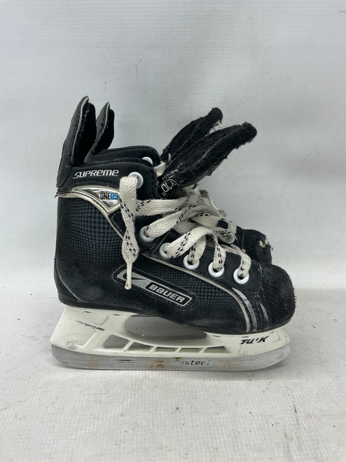 Vist Large View of Product Image Which is Used Bauer ONE 05 Youth Hockey Skate Black Youth 10.0
