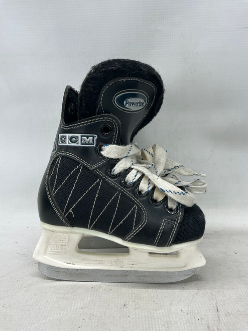 Vist Large View of Product Image Which is Used CCM POWERLINE 60 Youth Hockey Skate Black Youth 08.0