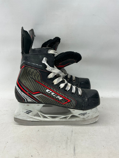 Vist Large View of Product Image Which is Used CCM XTRA PRO PLUS Youth Hockey Skate Black Youth 13.5