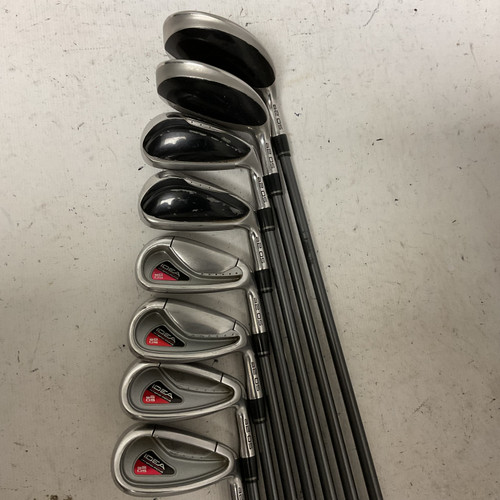 Vist Large View of Product Image Which is Used Adams Golf A2OS HYBRID IRONS Mens Package Set RH Red 8 Piece