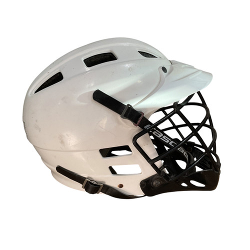 Vist Large View of Product Image Which is Used Cascade ALL WHITE CASCADE Lacrosse Helmet White SM