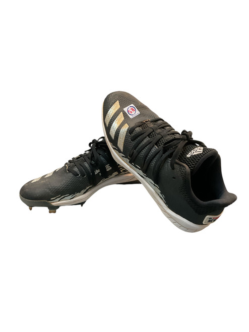 Vist Large View of Product Image Which is Used Adidas NEW SPEED BB/SB Cleats Black Senior 8.5