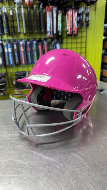 Vist Large View of Product Image Which is Used Victus BATTING HELMET Batting Helmet w/Mask Purple XS/S