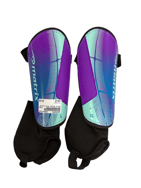 Vist Large View of Product Image Which is Matrix Soccer Shin Guards Junior Black LG
