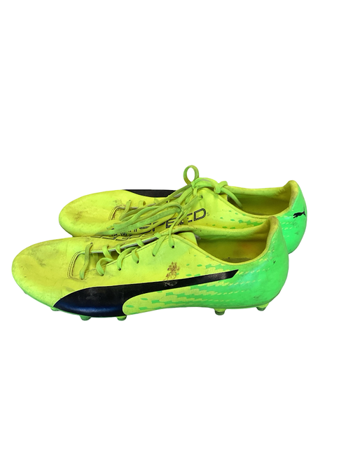 Vist Large View of Product Image Which is Used Puma Soccer Cleats Yellow Senior 13
