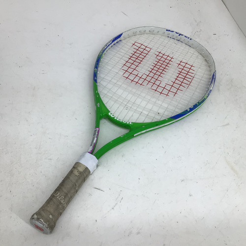 Vist Large View of Product Image Which is Used Wilson US OPEN 23 IN JR RACQUET Junior Tennis Racquet Green 23"