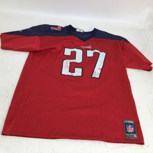 Vist Large View of Product Image Which is Used Reebok TITANS YOUTH XL GEORGE 27 JERSEY S.S. Spirit Wear Y XL