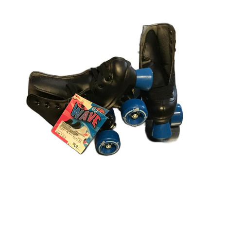 Vist Large View of Product Image Which is Used Riedell RW WAVE Child Roller Quad Skates Black Youth 13.0