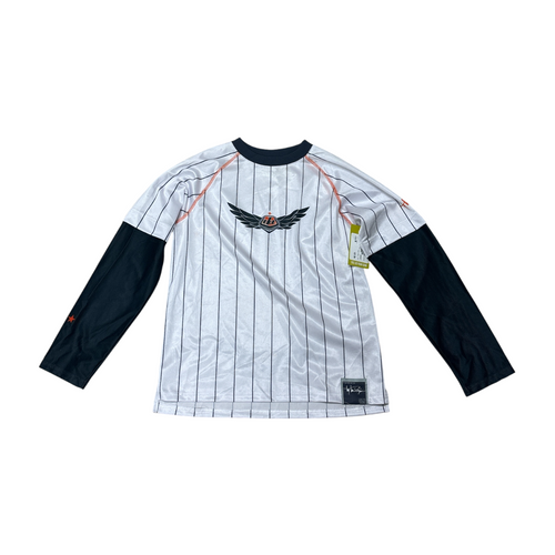 Vist Large View of Product Image Which is Used Troy Lee Adult Racing Top White Medium