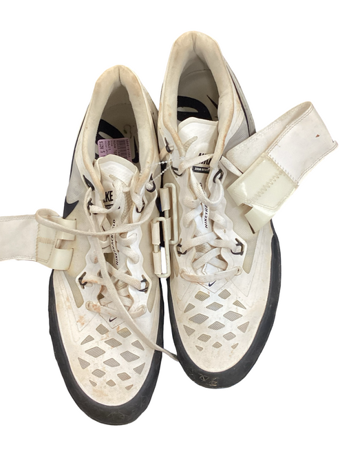 Vist Large View of Product Image Which is Used Nike Track & Field Cleats Adult White Senior 12.5