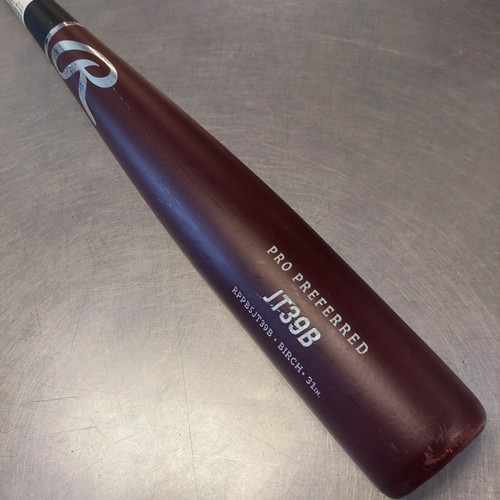 Vist Large View of Product Image Which is Used Rawlings JT39B BB/SB Wood Bat 31"