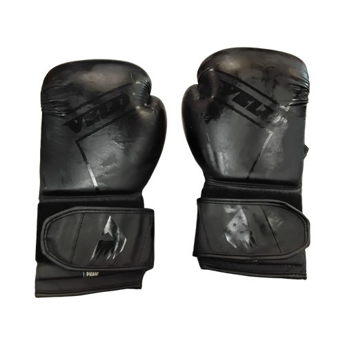 Vist Large View of Product Image Which is Used VELO Boxing Gloves Black Senior
