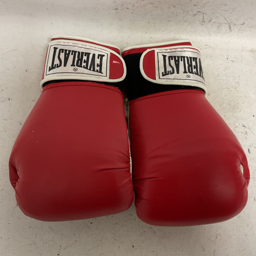 Vist Large View of Product Image Which is Used Everlast Boxing Gloves Red And White Senior