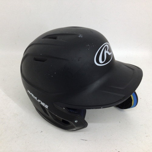 Vist Large View of Product Image Which is Used Rawlings MACH JR HELMET W JAW GUARD 6 3/8-7 1/8 Batting Helmet w/Mask Black One Size