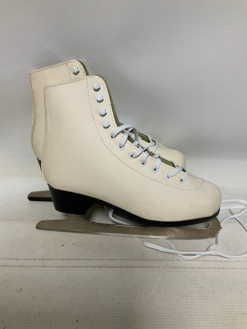 Vist Large View of Product Image Which is Used American Athletic WHITE WomensFigure Skate White Senior 8