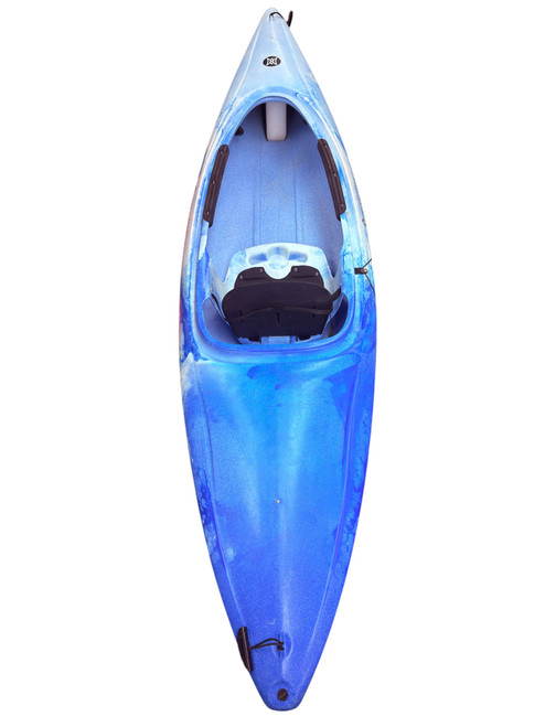 Vist Large View of Product Image Which is Used Perception PRODIGY Kayak Carolina Blue And Navy Blue 10Ft