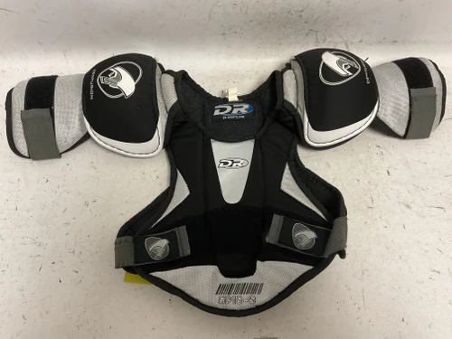 Vist Large View of Product Image Which is Used DR SP-15 Junior Shoulder Pads Black And Grey SM