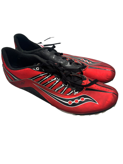Vist Large View of Product Image Which is Used Saucony Track & Field Cleats Adult Black Senior 12