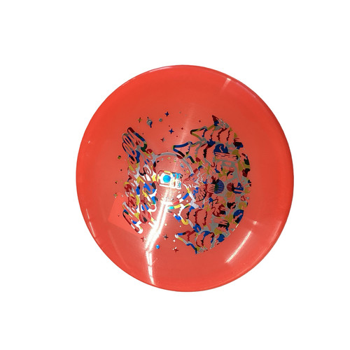 Vist Large View of Product Image Which is Used DGA AFTERSHOCK Disc Golf Mid Range Orange