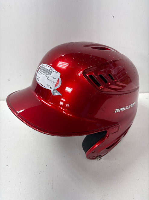 Vist Large View of Product Image Which is Used Rawlings R16 SR Batting Helmet No Mask Red One Size