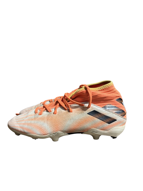 Vist Large View of Product Image Which is Used Adidas Soccer Cleats Orange Senior 5.5