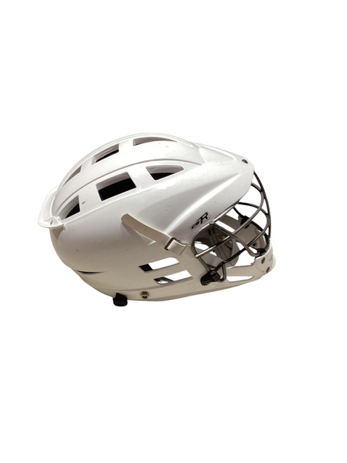 Vist Large View of Product Image Which is Used Cascade CS-R Lacrosse Helmet White One Size