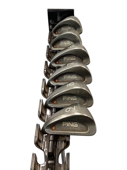Vist Large View of Product Image Which is Used Ping KARSTEN ORANGE DOT Mens Iron Set LH 4I-9I