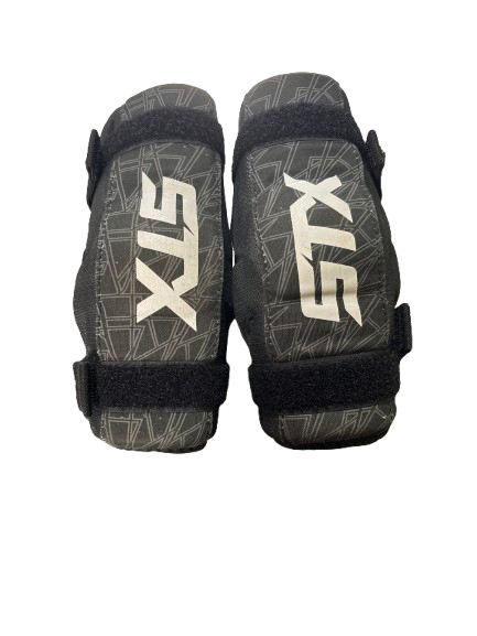 Vist Large View of Product Image Which is Used STX STX STALLION 75 ELBOW PADS YTH SM Lacrosse Arm Pads/Guards Black SM