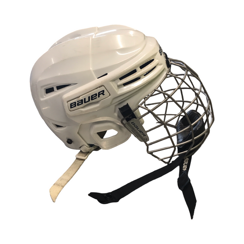 Vist Large View of Product Image Which is Used Bauer IMS 5.0 Hockey Helmet Only White MD
