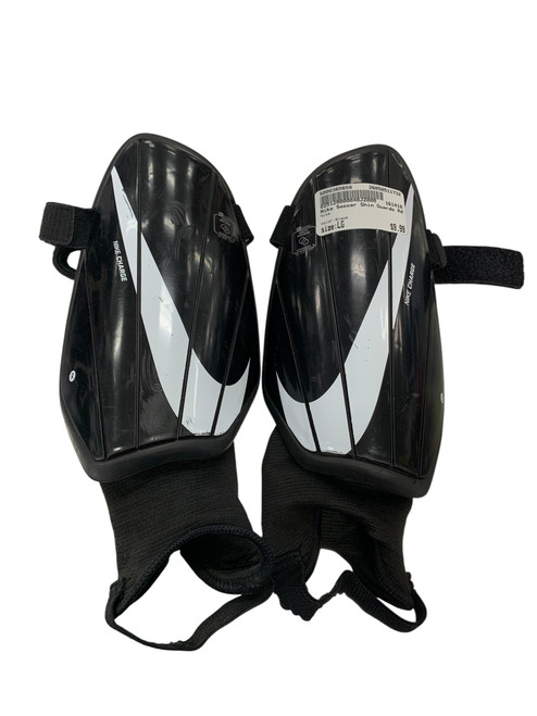 Vist Large View of Product Image Which is Used Nike Soccer Shin Guards Adult Black LG