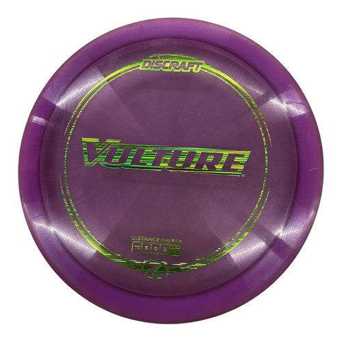 Vist Large View of Product Image Which is Used Discraft Z VULTURE Disc Golf Driver Purple 178g