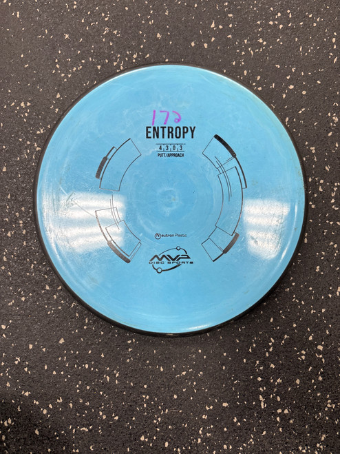 Vist Large View of Product Image Which is Used MVP NEUTRON ENTROPY Disc Golf Putter Royal Blue
