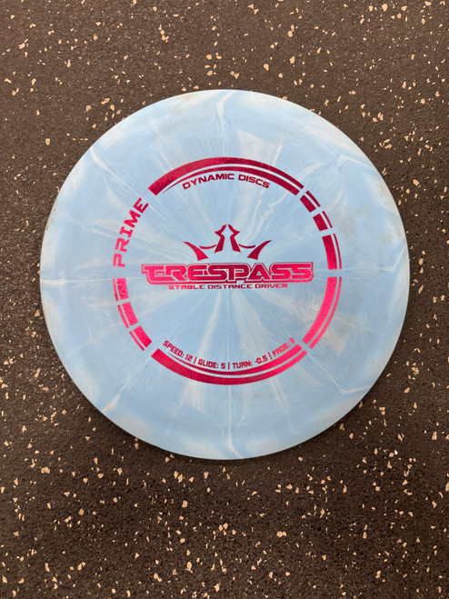 Vist Large View of Product Image Which is Used Dynamic Discs PRIME TRESPASS Disc Golf Driver Royal Blue