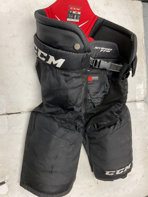 Vist Large View of Product Image Which is Used CCM JETSPEED FT485 Senior Pant Black And Red LG