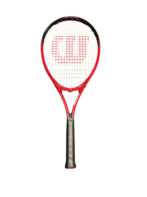 Vist Large View of Product Image Which is Used Wilson PRO STAFF Adult Tennis Racquet Red 4 1/2"