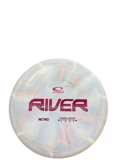 Vist Large View of Product Image Which is Used Latitude 64 RIVER Disc Golf Mid Range Pink